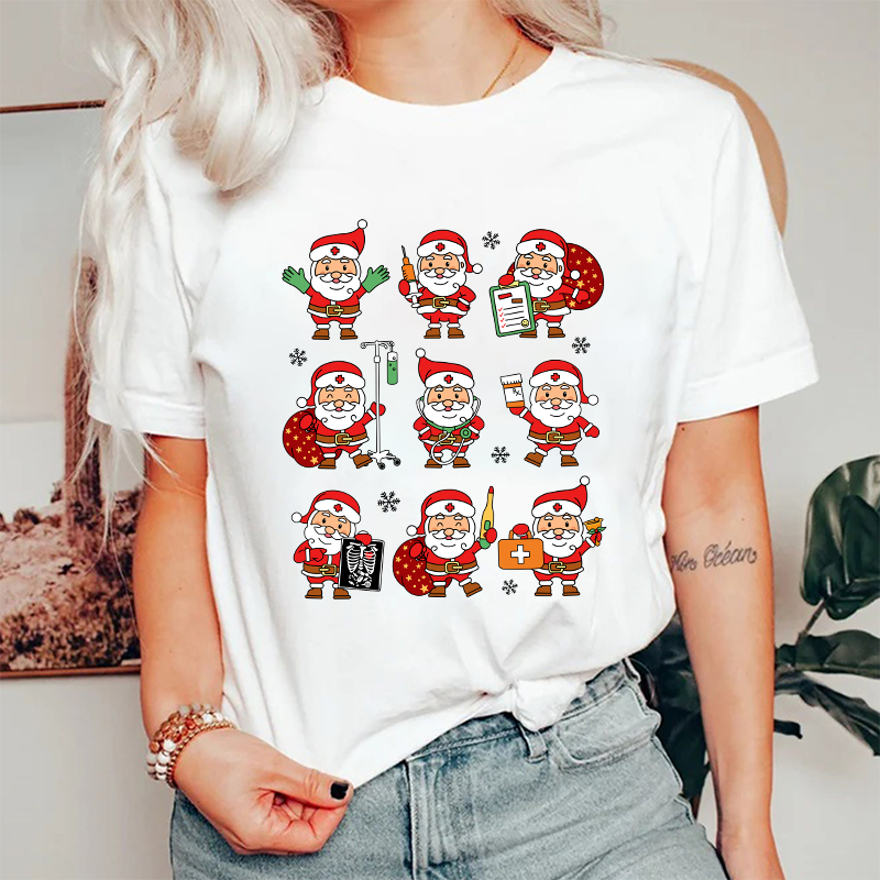 Christmas Santa Nurse T-Shirt
