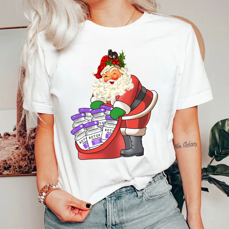 Santa Claus Brings Christmas Botox Nurse T-Shirt