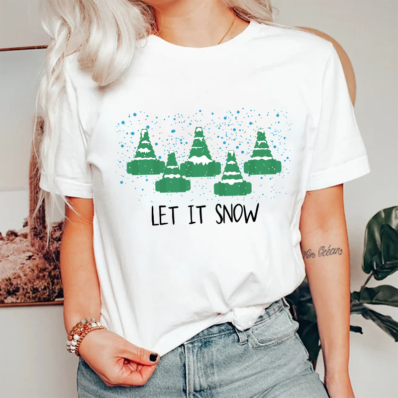 Let It Snow Nurse T-Shirt