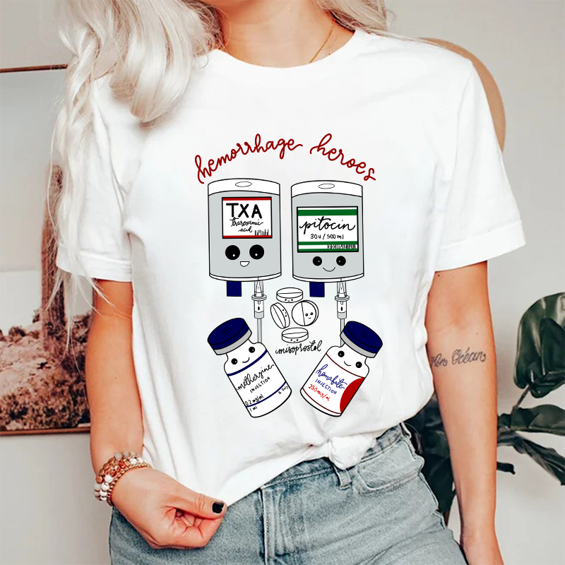 Hemorrhage Heroes Nurse T-Shirt
