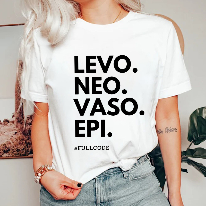Levo Vaso Epi Fullcode Nurse T-Shirt
