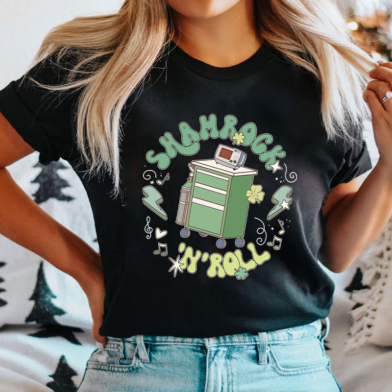 Shamrock N Roll Nurse T-Shirt
