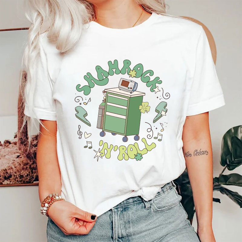 Shamrock N Roll Nurse T-Shirt