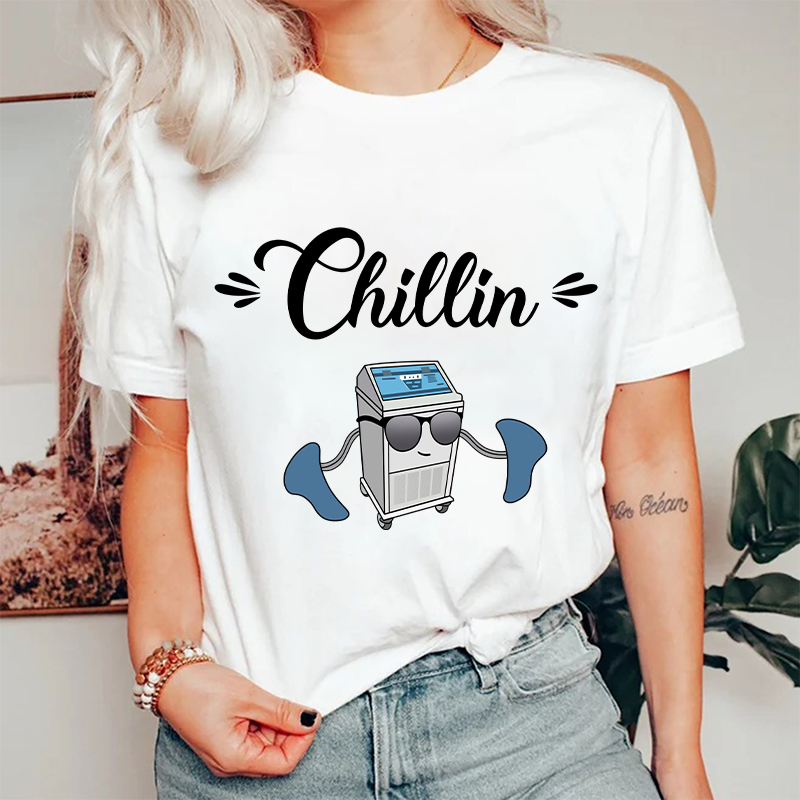 Chillin Funny ICU Nurse T-Shirt