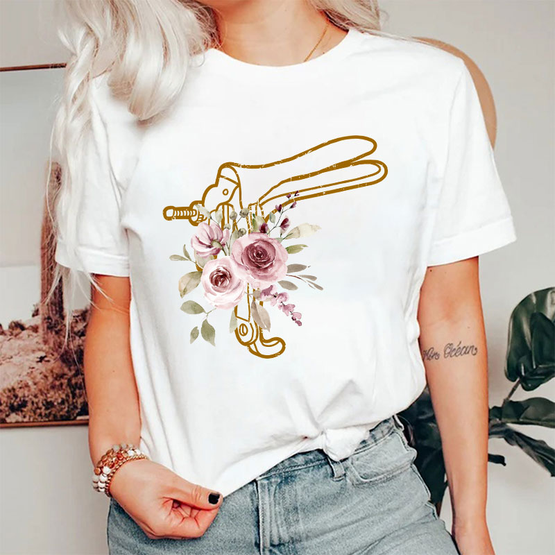 Floral Speculum Nurse T-Shirt