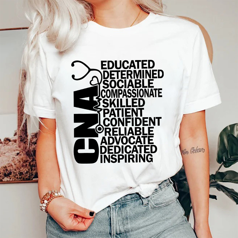 CNA Stethoscope Nurse T-Shirt