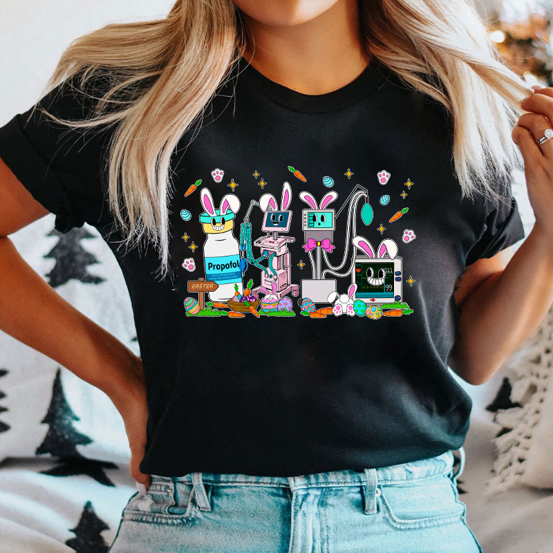 Easter Bunny Crew Nurse T-Shirt