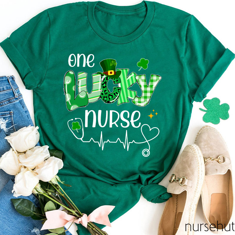 One Lucky Nurse St. Patrick's Day Nurse T-Shirt