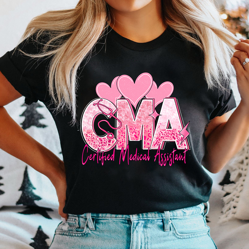 Valentines Day Certified Medical Assistant Nurse T-Shirt