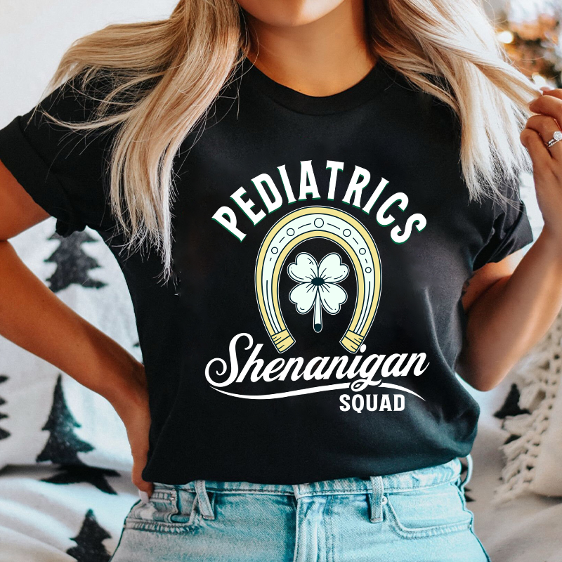 Pediatrics Shenanigan Squad Nurse T-Shirt