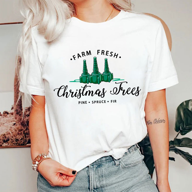 Farm Fresh Christmas Trees Nurse T-Shirt