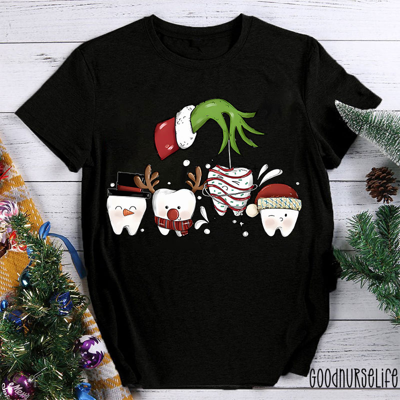 Christmas With Dental Squad Nurse T-shirt