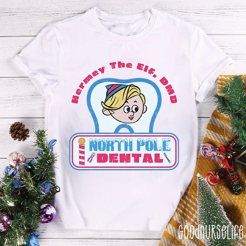 Hermey The Elf North Pole Dental Nurse T-shirt