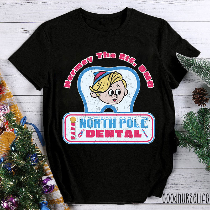 Hermey The Elf North Pole Dental Nurse T-shirt