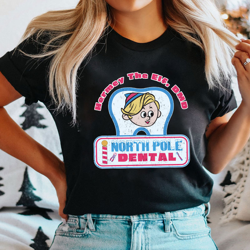 Hermey The Elf North Pole Dental Nurse T-shirt