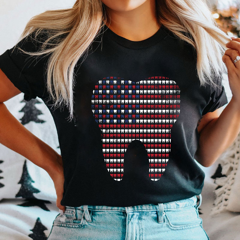 4th Of July Dental Hygienist Patriotic Nurse T-shirt