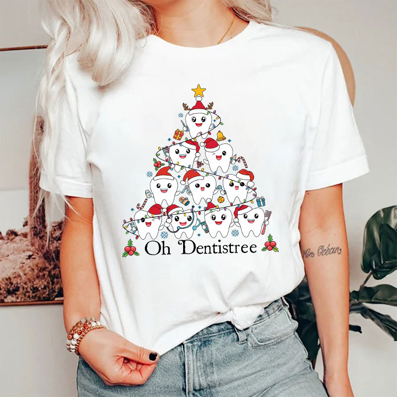 Oh Dentistree Cute Teeth Nurse T-shirt