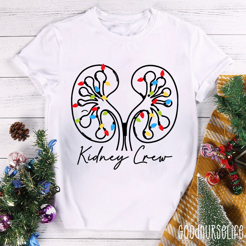 Christmas Kidney Crew Nurse T-shirt