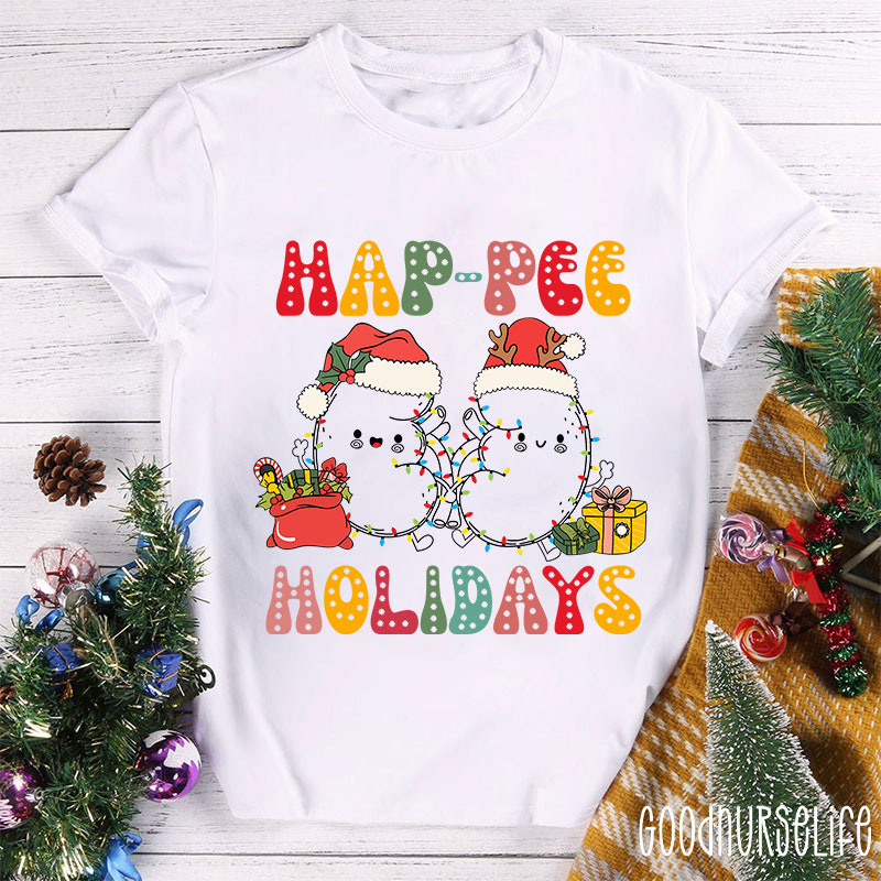 Happee Holidays Kidney Nurse T-shirt