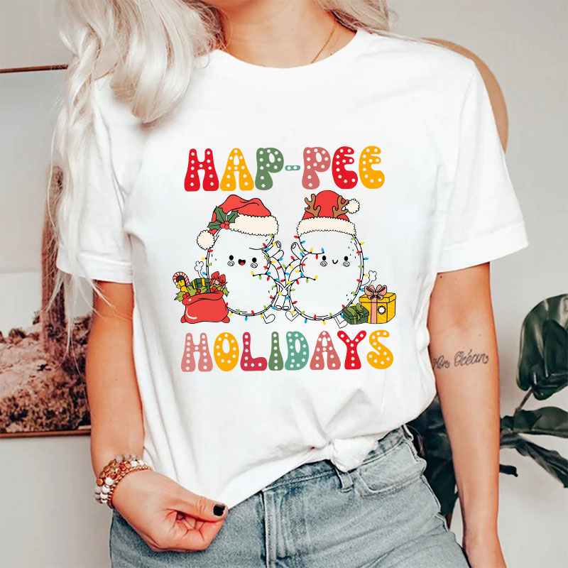 Happee Holidays Kidney Nurse T-shirt