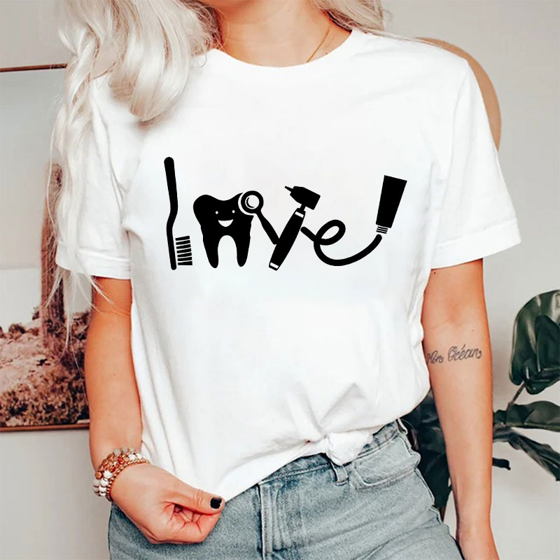 Love Dental Nurse T-shirt