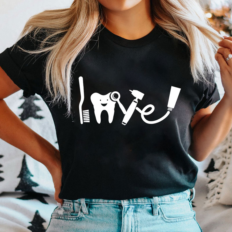 Love Dental Nurse T-shirt