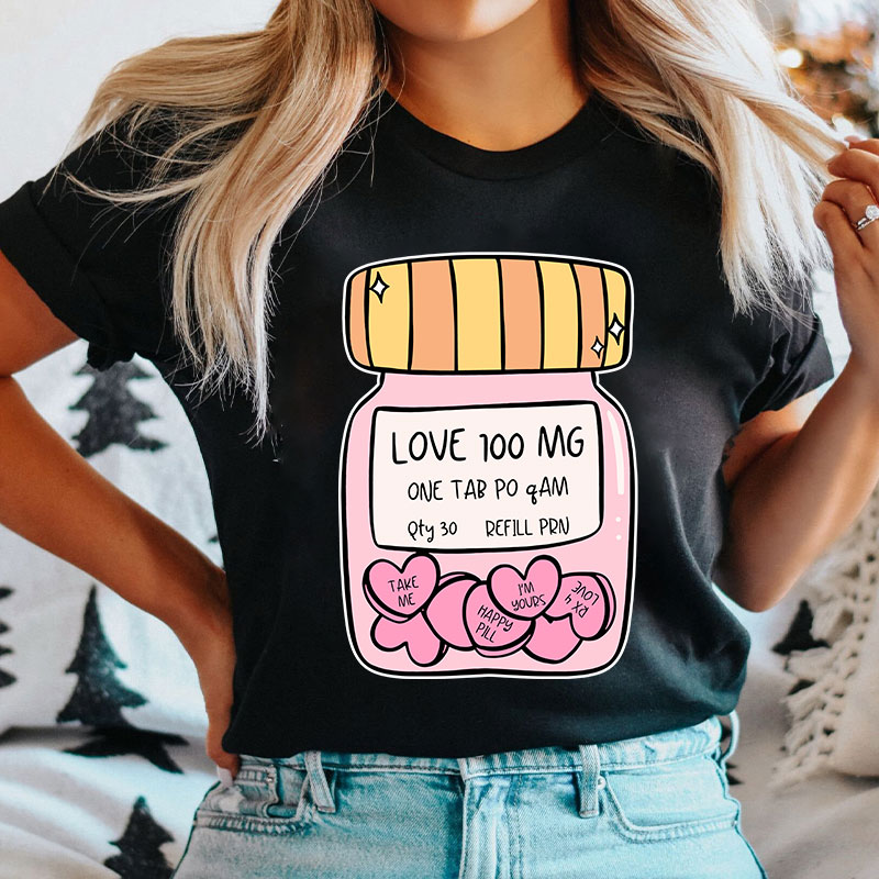 Valentines Day Pharmacy Nurse T-Shirt
