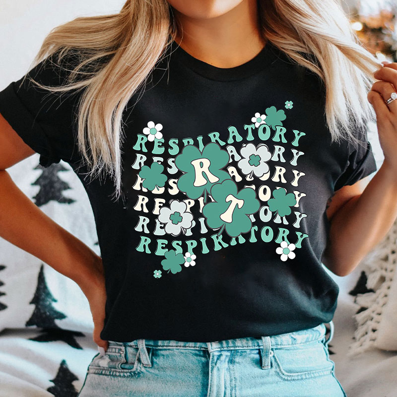 Clover Respiratory RT Nurse T-Shirt