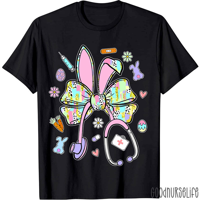 Easter Bunny Stethoscope Nurse T-Shirt