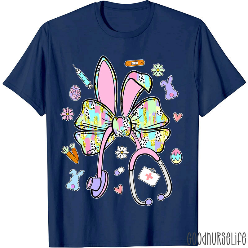 Easter Bunny Stethoscope Nurse T-Shirt