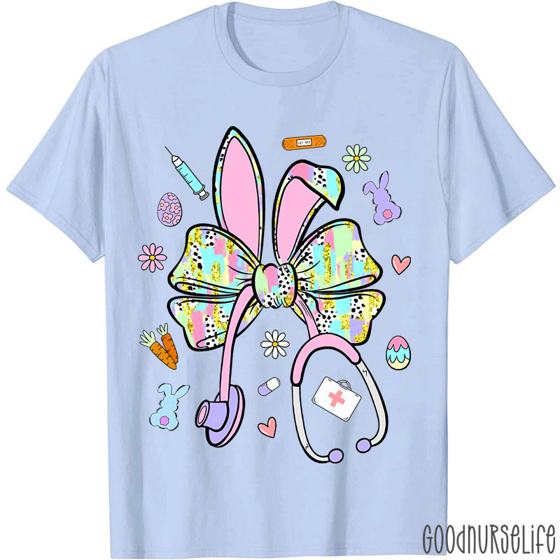 Easter Bunny Stethoscope Nurse T-Shirt