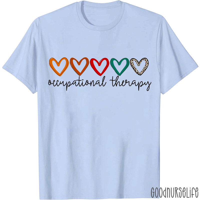 Hearts Of Occupational Therapy Occupational Therapist T-Shirt