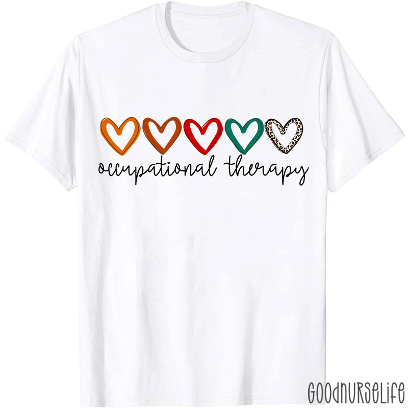 Hearts Of Occupational Therapy Occupational Therapist T-Shirt