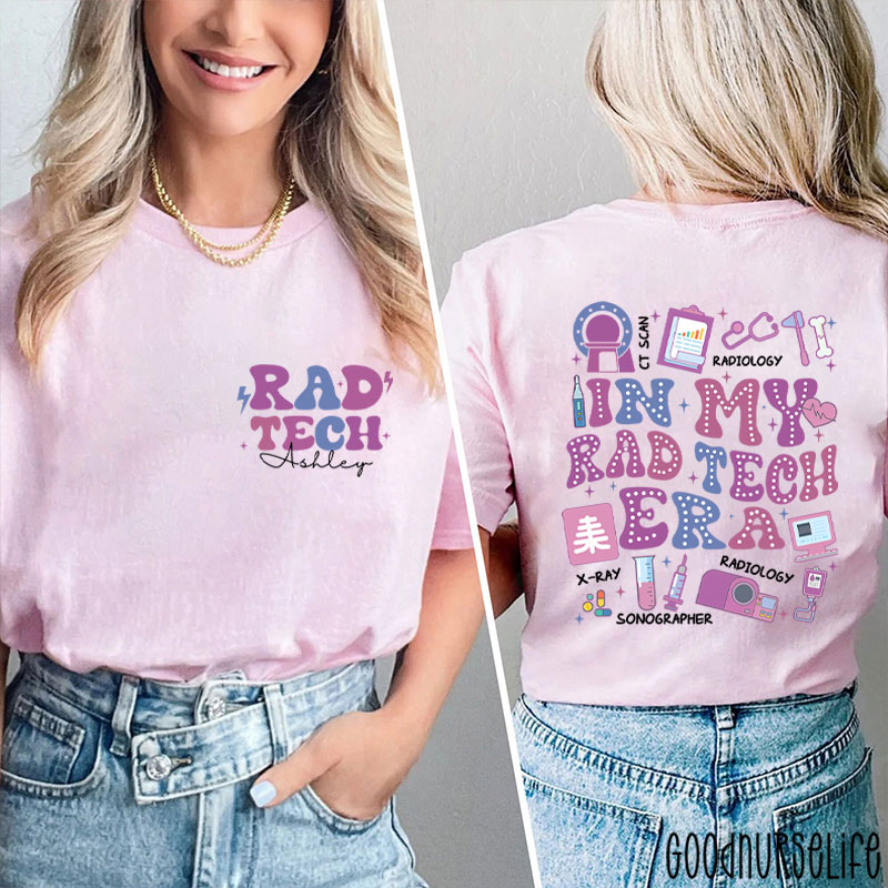 Personalized In My Rad Tech Era Radiology Two Sided T-Shirt