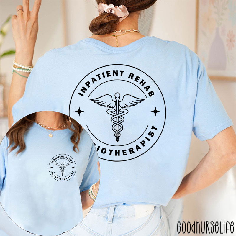 Personalized Medical Symbols Nurse Two Sided T-Shirt