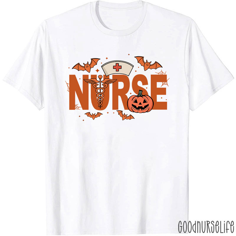 Spooky Season Halloween Nurse T-Shirt