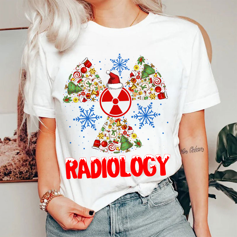 Radiology Christmas Icons Radiology T-shirt