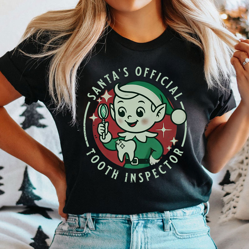 Santa's Official Tooth Inspector T-Shirt