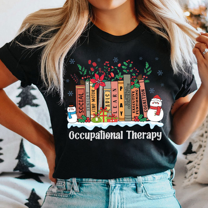 Christmas Vibe Social Play And Learn Occupational Therapy T-Shirt