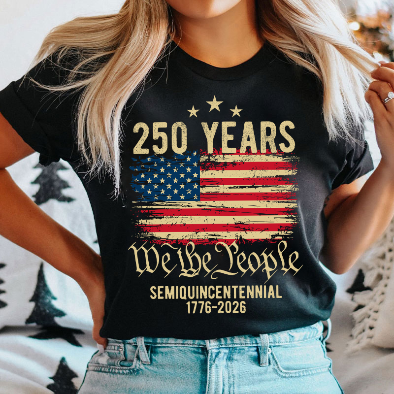 250 Years We The People Semiquincentennial 1776-2026 Nurse T-Shirt