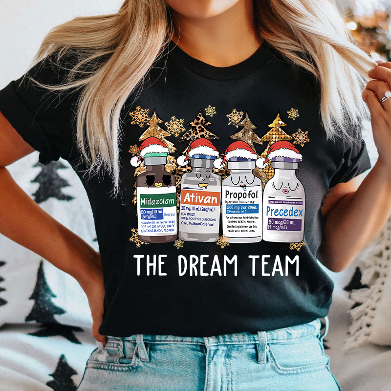 The Dream Team Christmas Nurse T-shirt