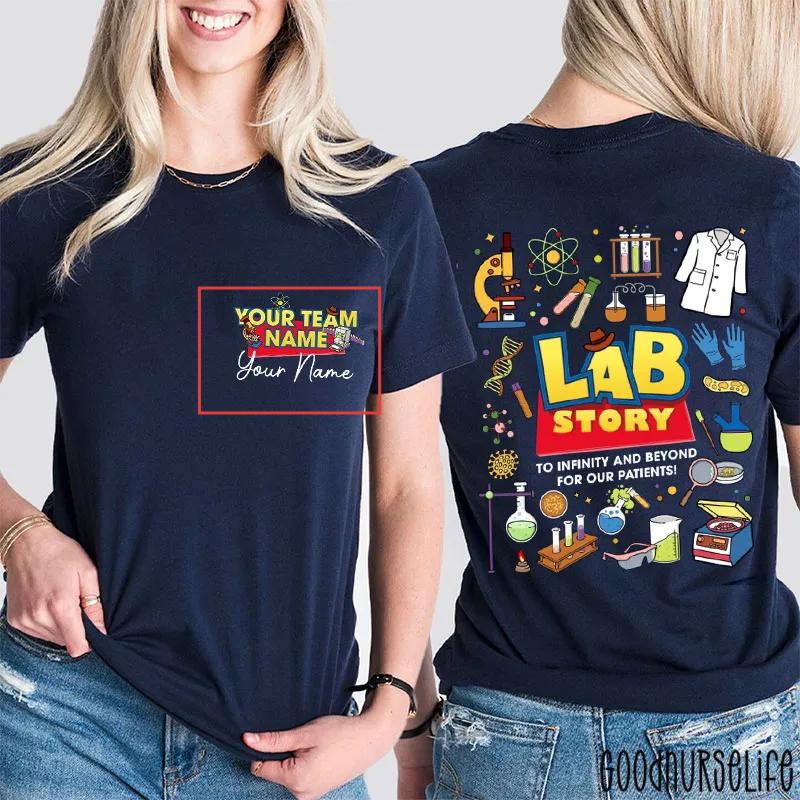 Personalized Name To Infinity And Beyond Two Sided T-Shirt