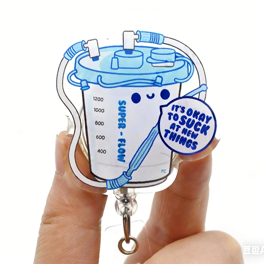 Suction Canister Nurse Badge Reel