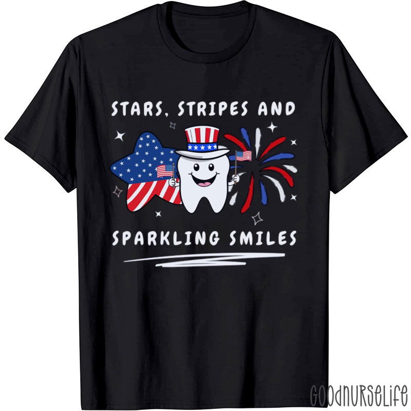 Stars Stripes And Sparkling Smiles T-Shirt