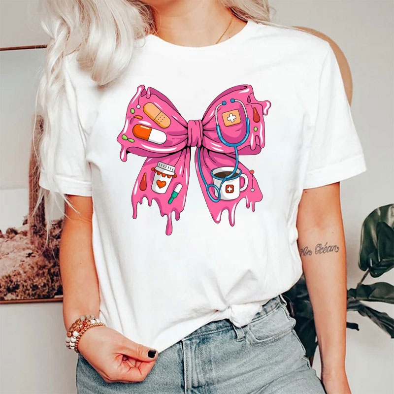 Pink Coquette Nurse T-Shirt