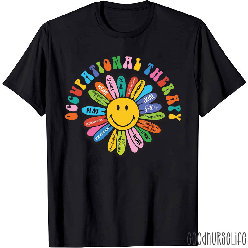 Funny Occupational Therapy Flower T-Shirt