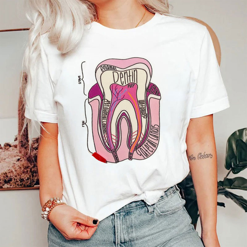 Tooth Anatomy Art T-Shirt