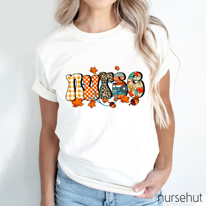Autumn Nurse Life Nurse T-Shirt