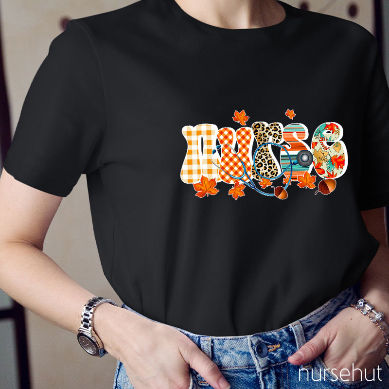 Autumn Nurse Life Nurse T-Shirt