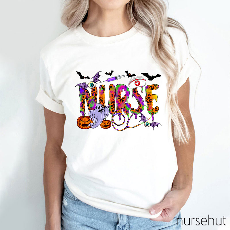 Halloween Elements Nurse T-Shirt